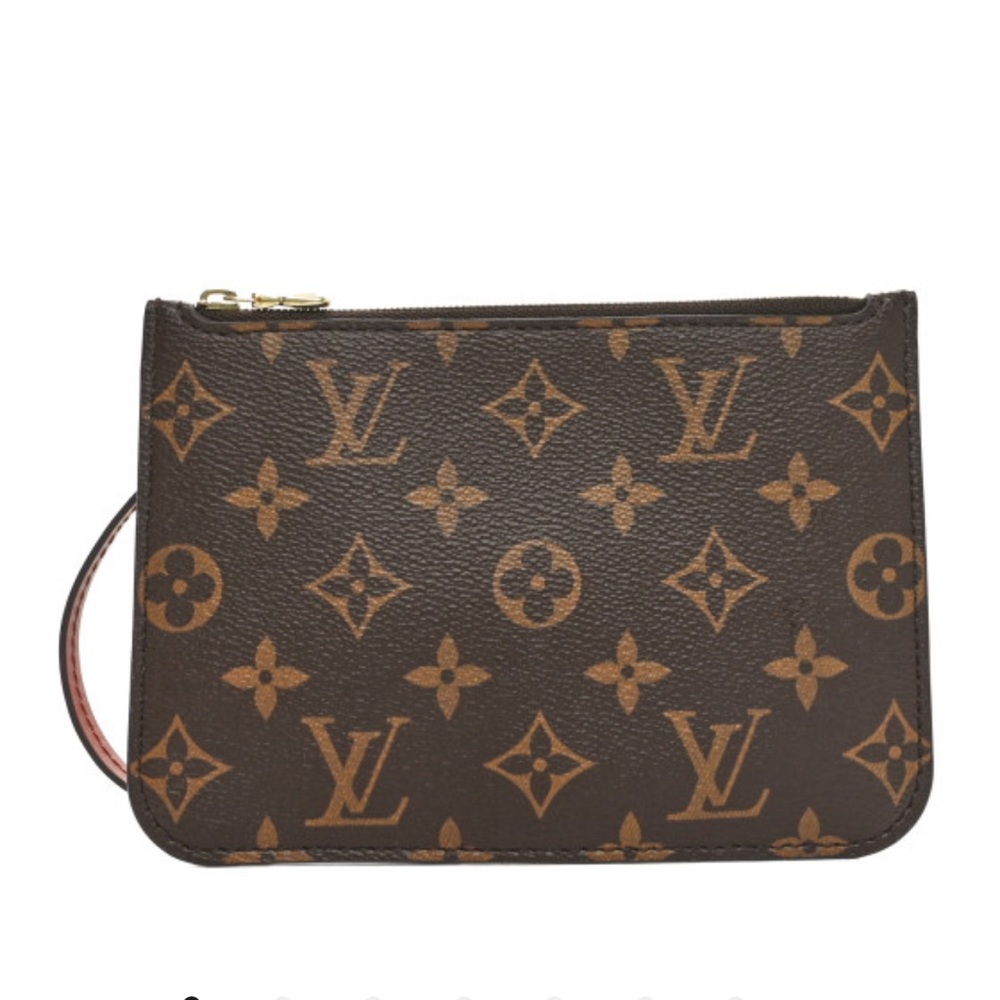 Louis Vuitton Brown Leather wristlet